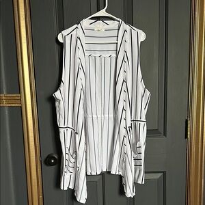 Striped Sleeveless Women's Vest